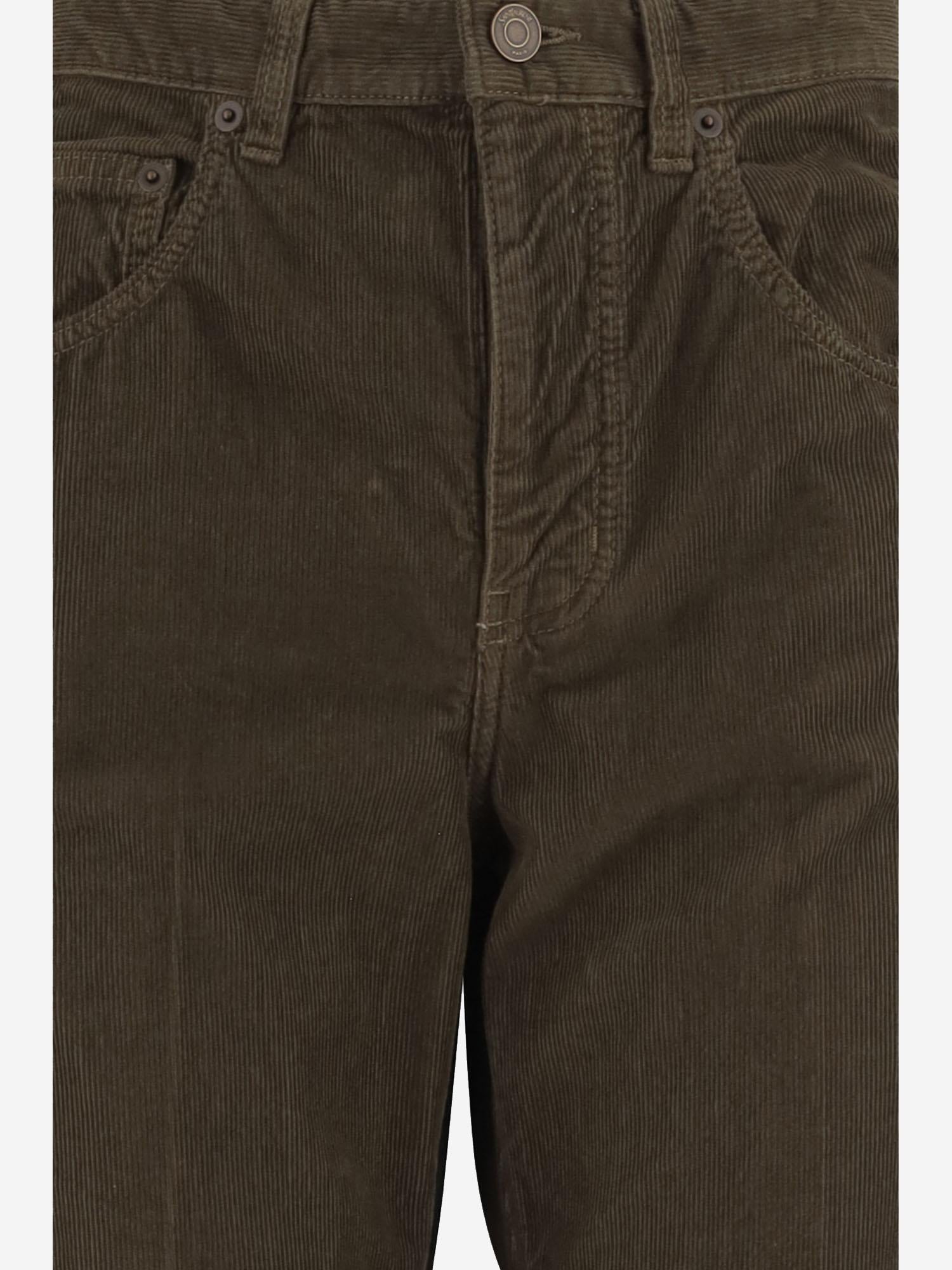 PANTALONI Clyde in velluto a coste 705103 Y29IA3564 SAINT LAURENT