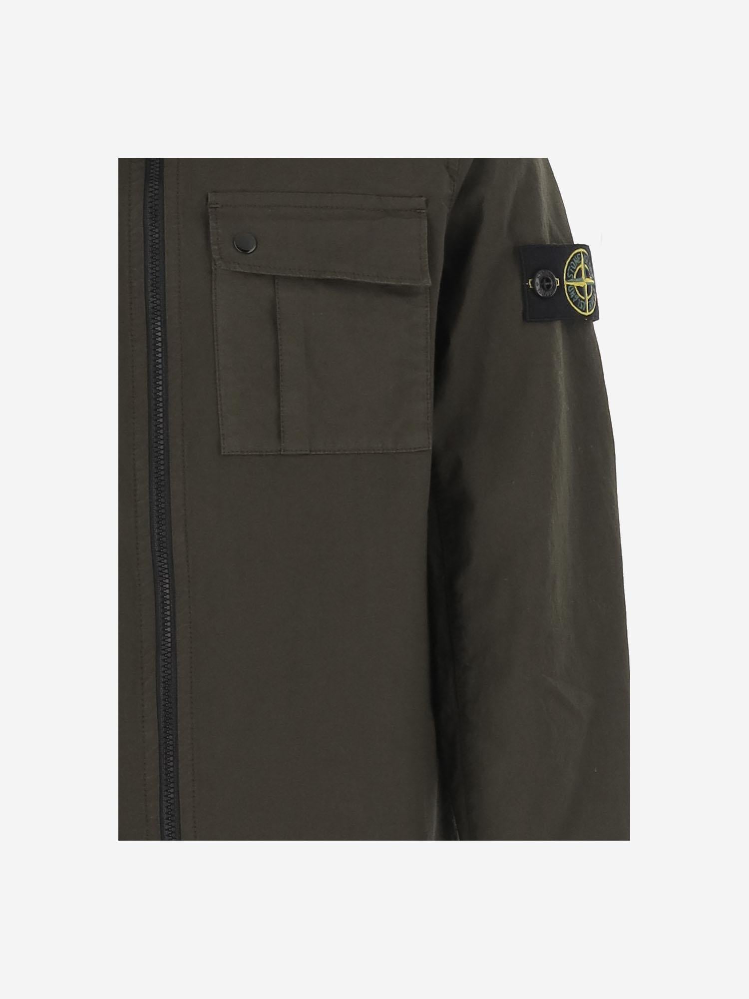 CAMICIA IN COTONE STRETCH 1200001 S0001V0054 STONE ISLAND KIDS