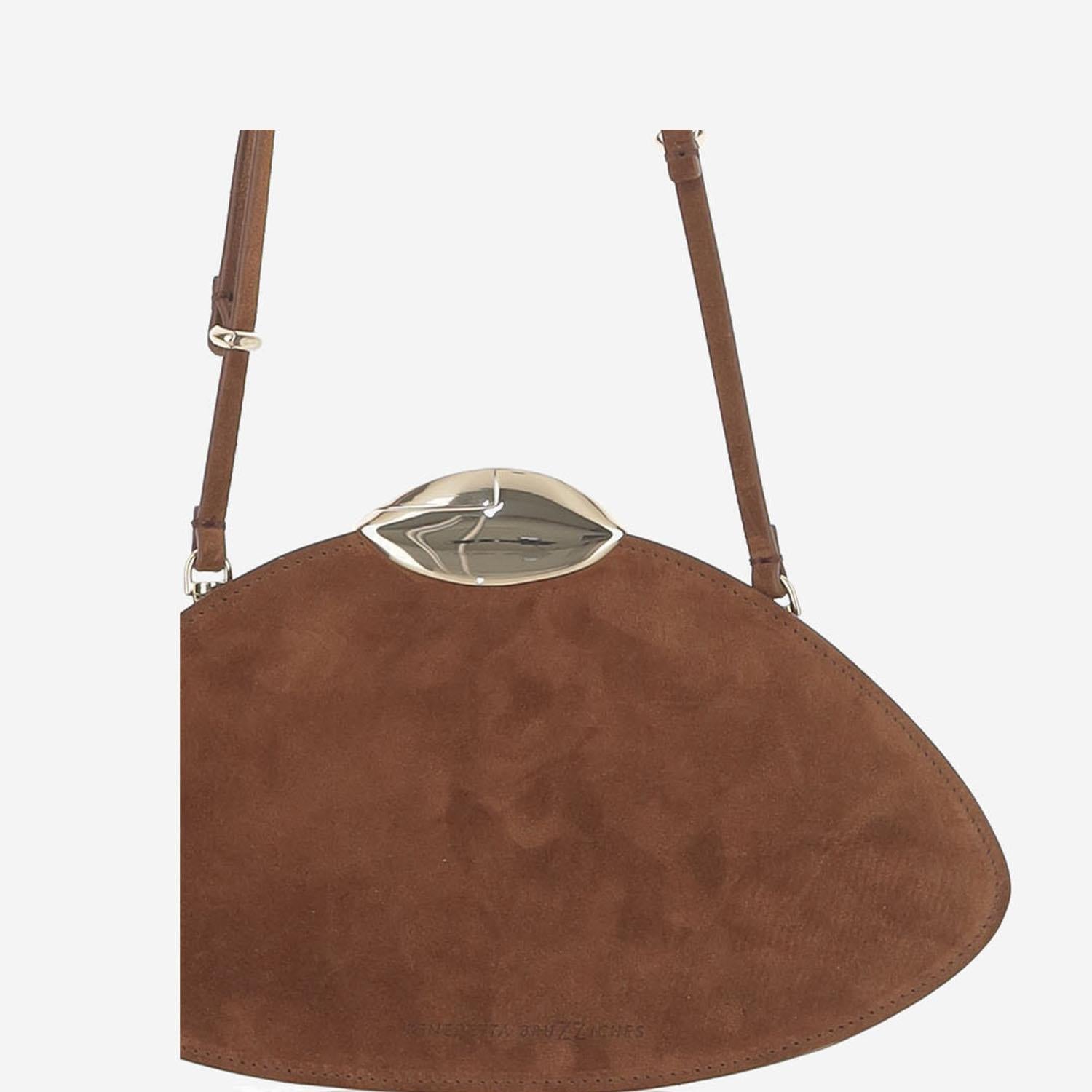BORSA BELLE DE JOUR IN PELLE SCAMOSCIATA BELLEDEJOUR ARGENTO BENEDETTA BRUZZICHES
