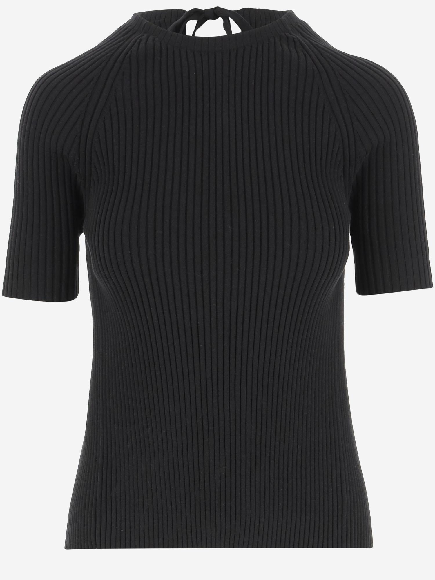 MAGLIA IN MISTO COTONE STRETCH 168784 001 TORY BURCH