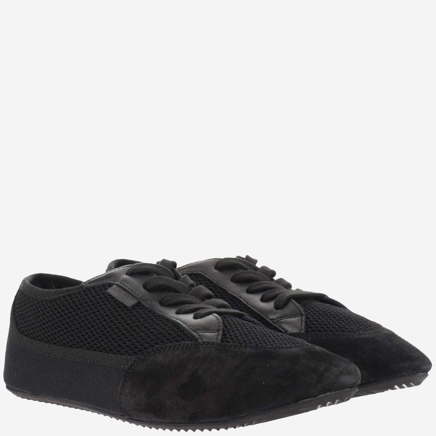 BONNIE SNEAKERS IN TELA E PELLE SCAMOSCIATA F1391V20L25 BLBL THE ROW