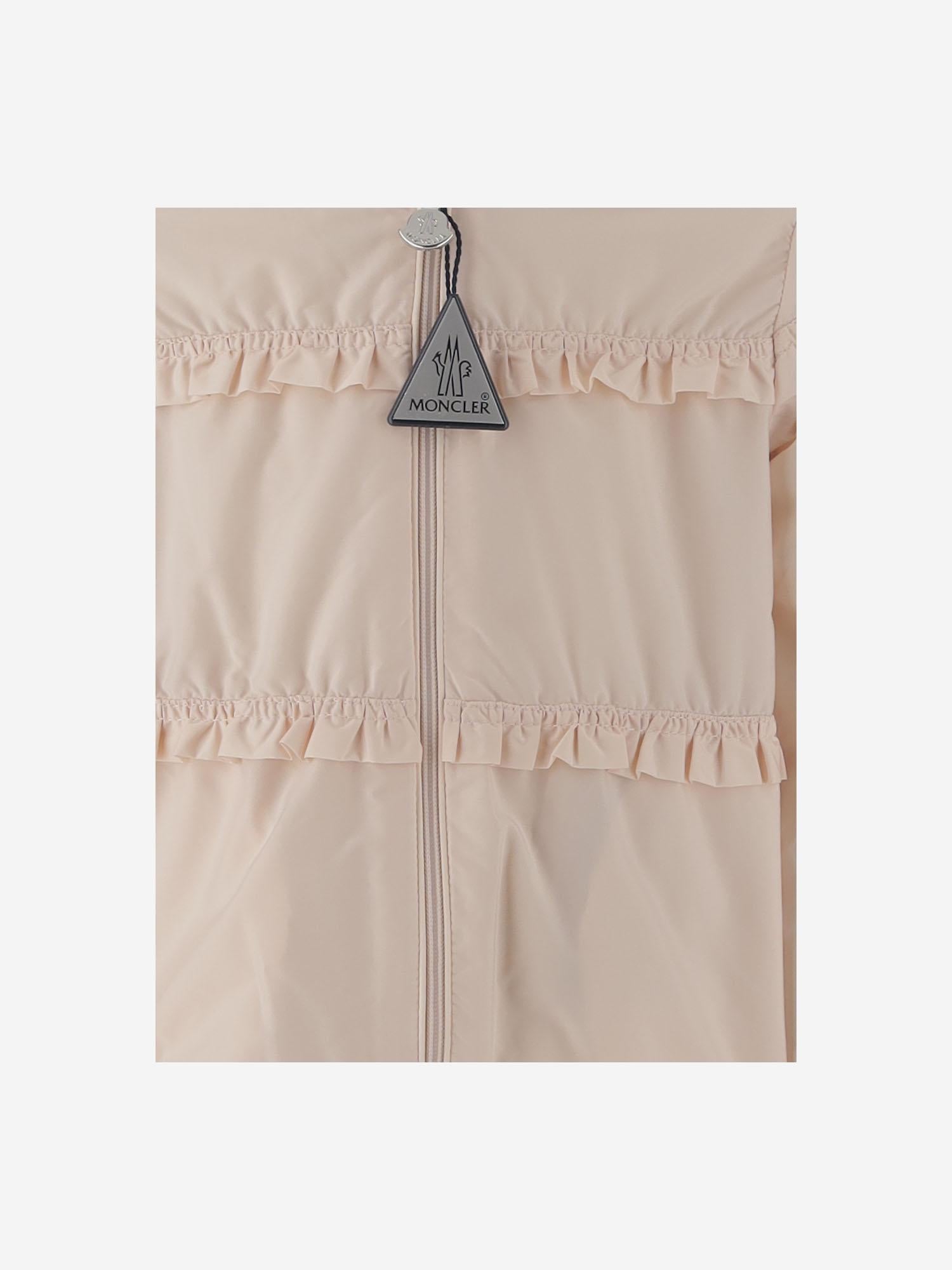 Giacca con cappuccio in nylon 1A0004253A5E 529 MONCLER ENFANTS