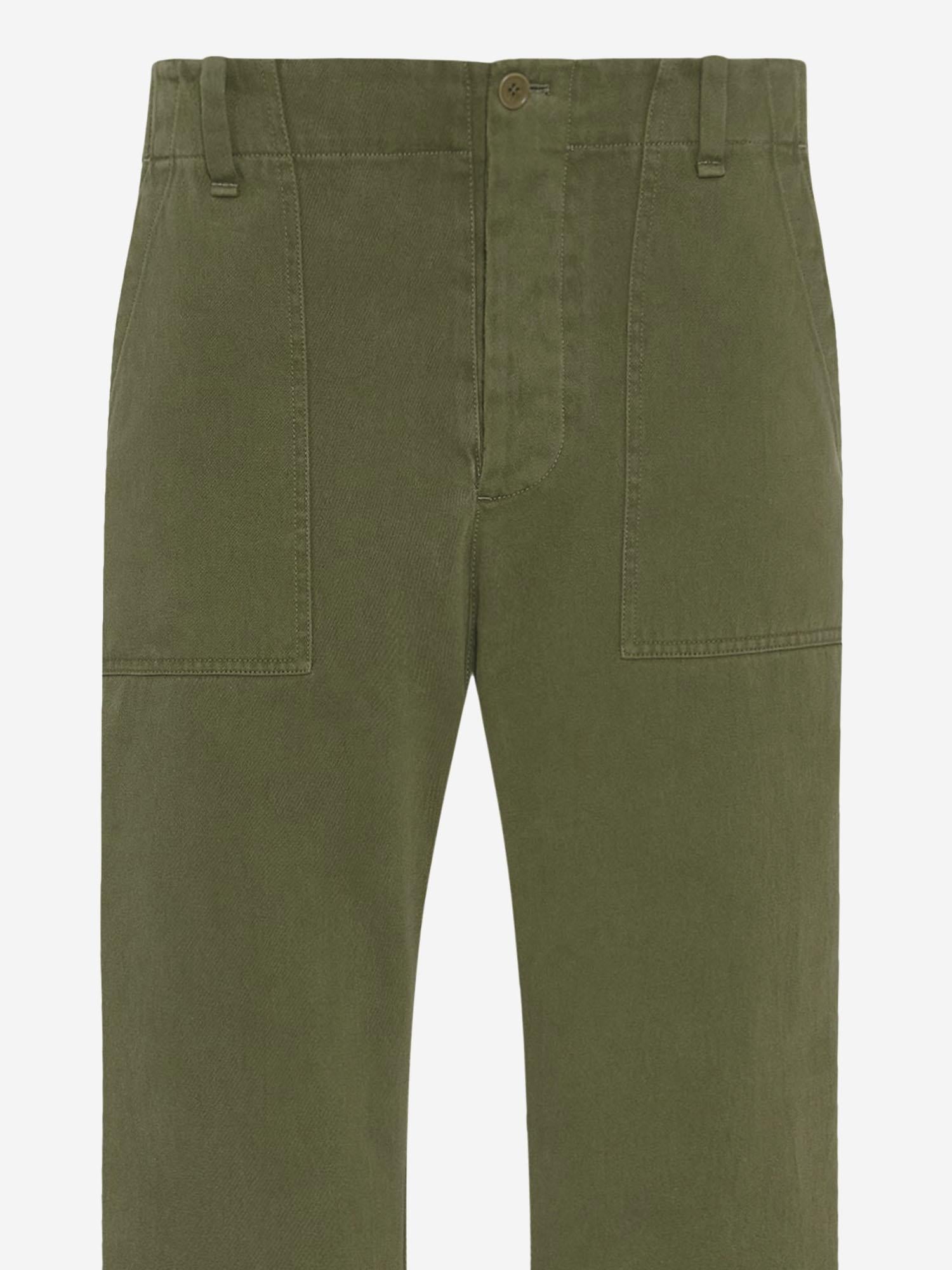 PANTALONI VALERIO IN COTONE 988W3954 KKG THE ROW