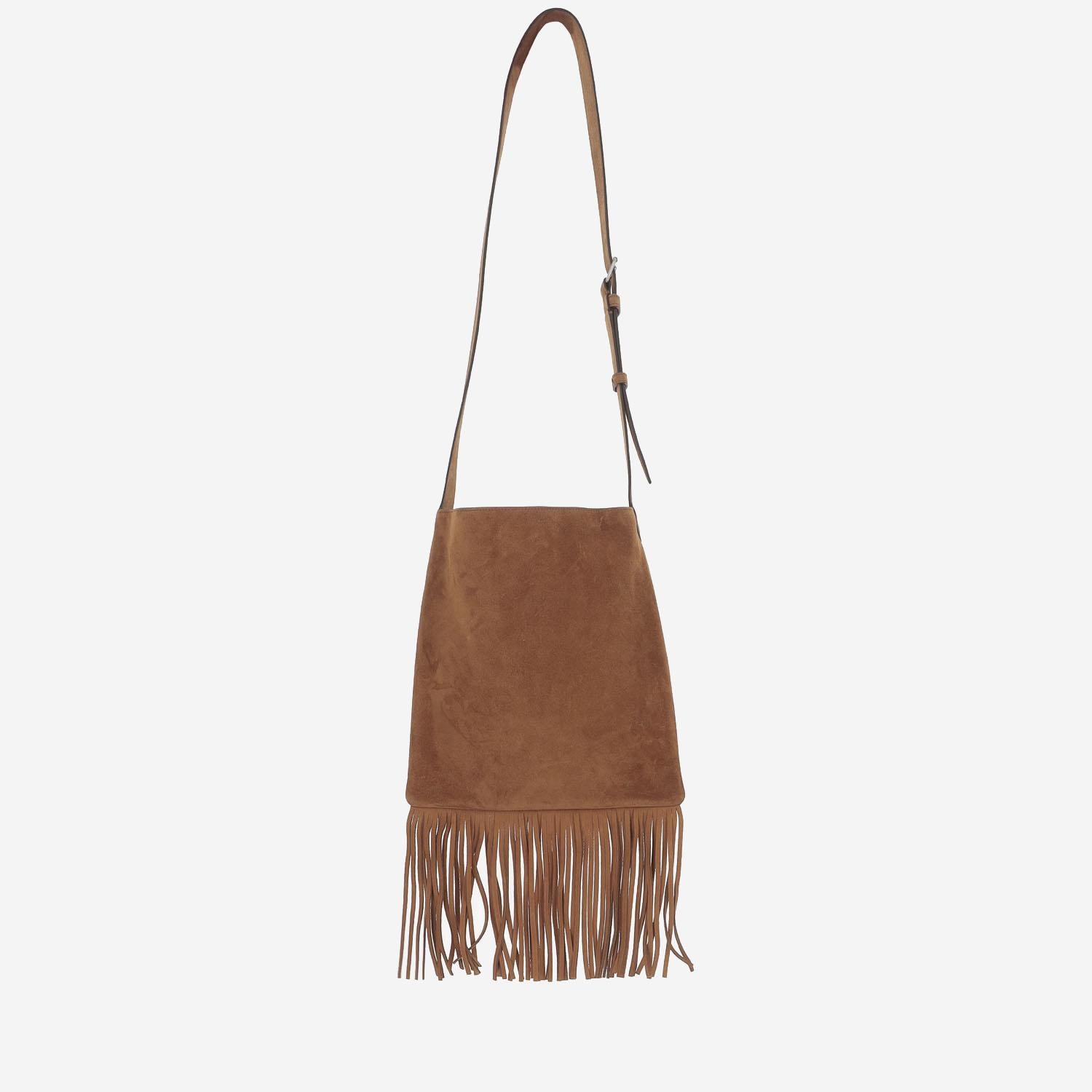 BORSA A SPALLA VALENTINO GARAVANI NELLCÔTE IN SUEDE CON FRANGE 6Y2B0D26SZX RG8 VALENTINO GARAVANI