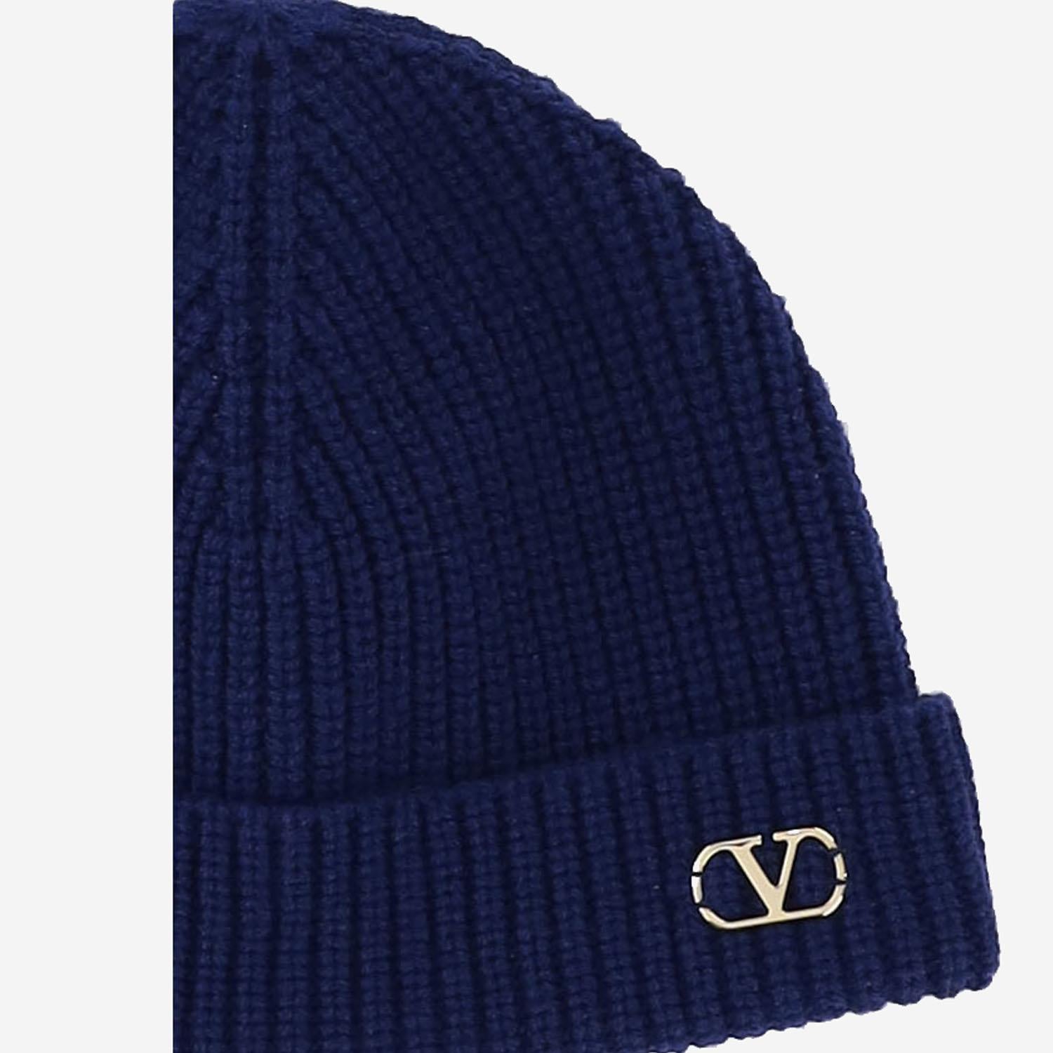 BEANIE KNITTED VLOGO SIGNATURE IN CASHEMERE 7Y2HB02G ATZD51 VALENTINO GARAVANI