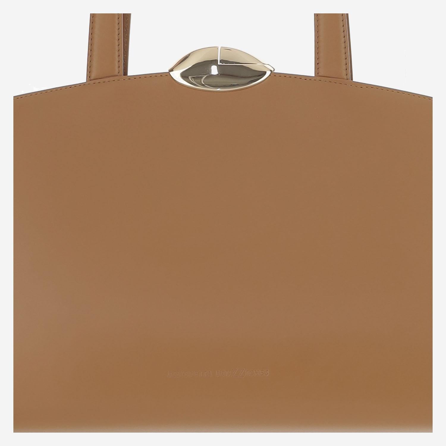 BORSA SERENA IN PELLE SERENA CARAMEL BENEDETTA BRUZZICHES