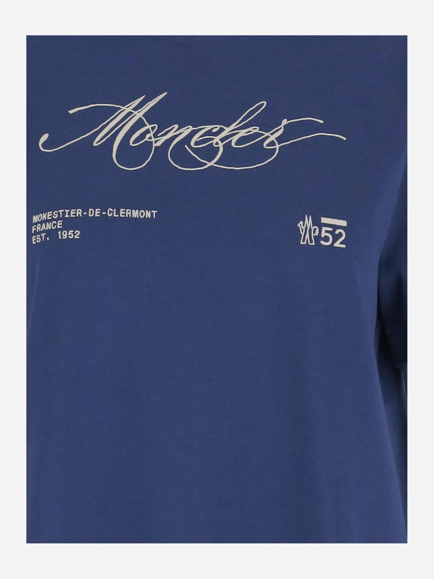 T-SHIRT IN COTONE CON LOGO 8C00012 89AUG75B MONCLER