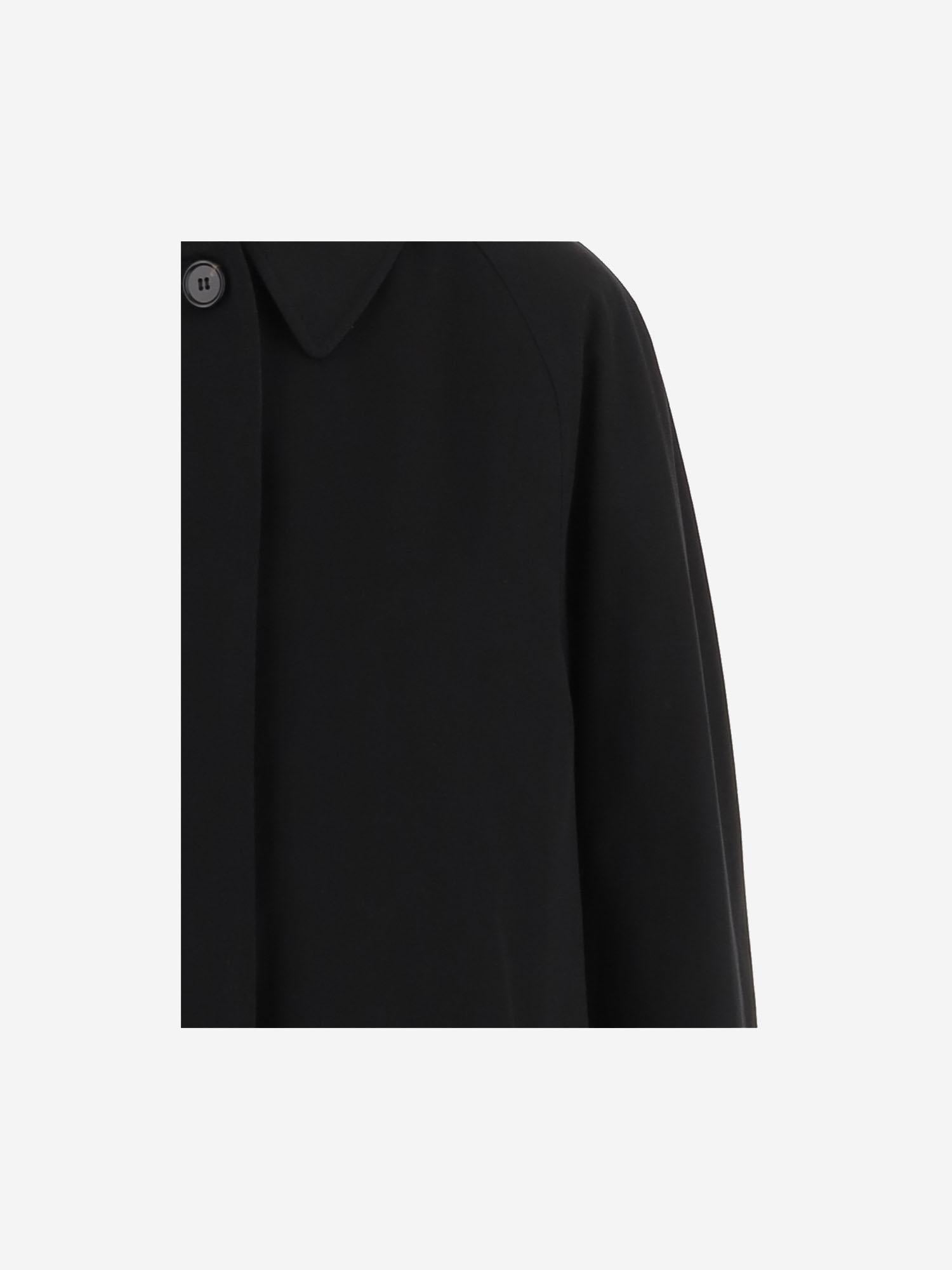 CAPPOTTO IN COTONE 8115787 BLACK BURBERRY