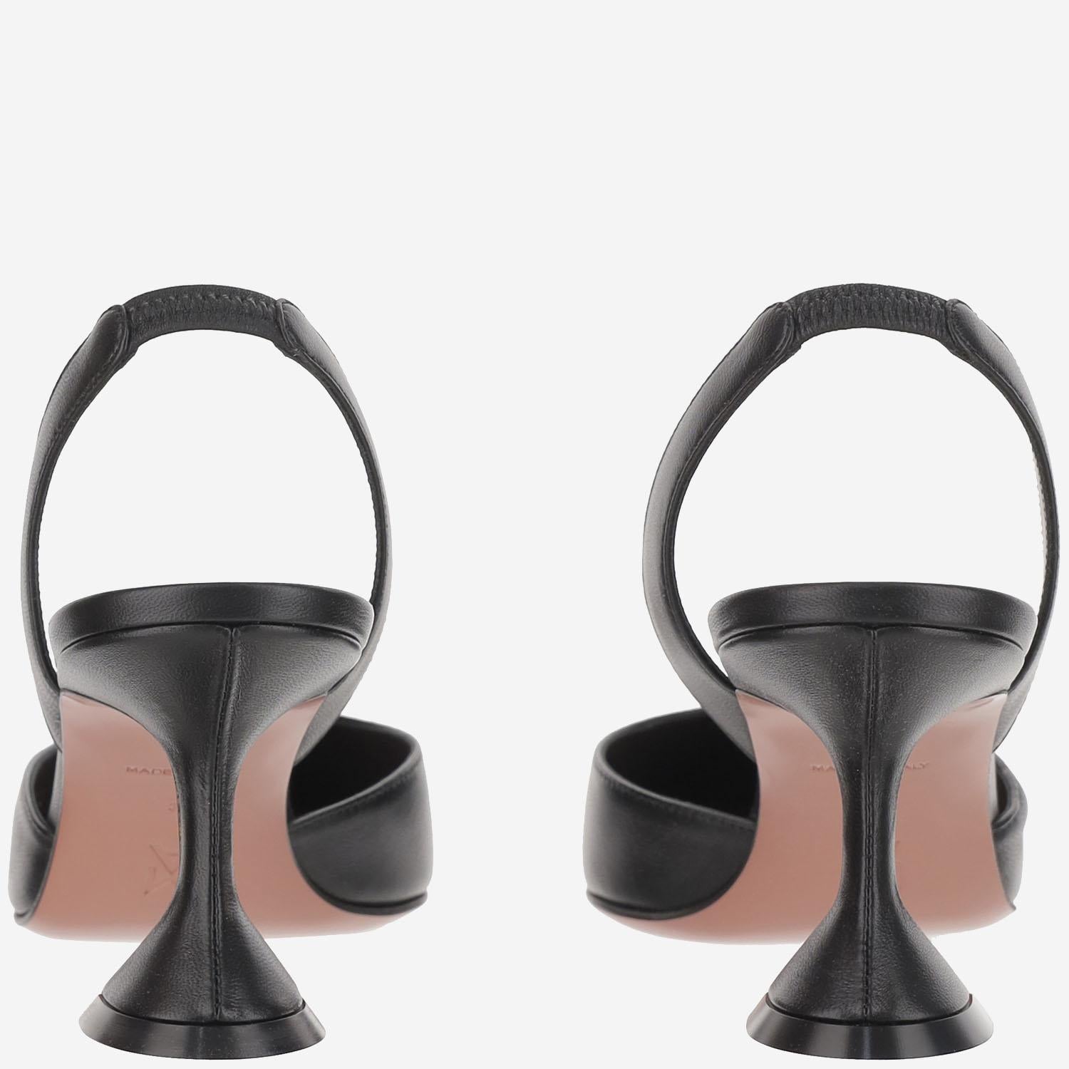 Holli Slingback in pelle HOLLISLING BLACK AMINA MUADDI