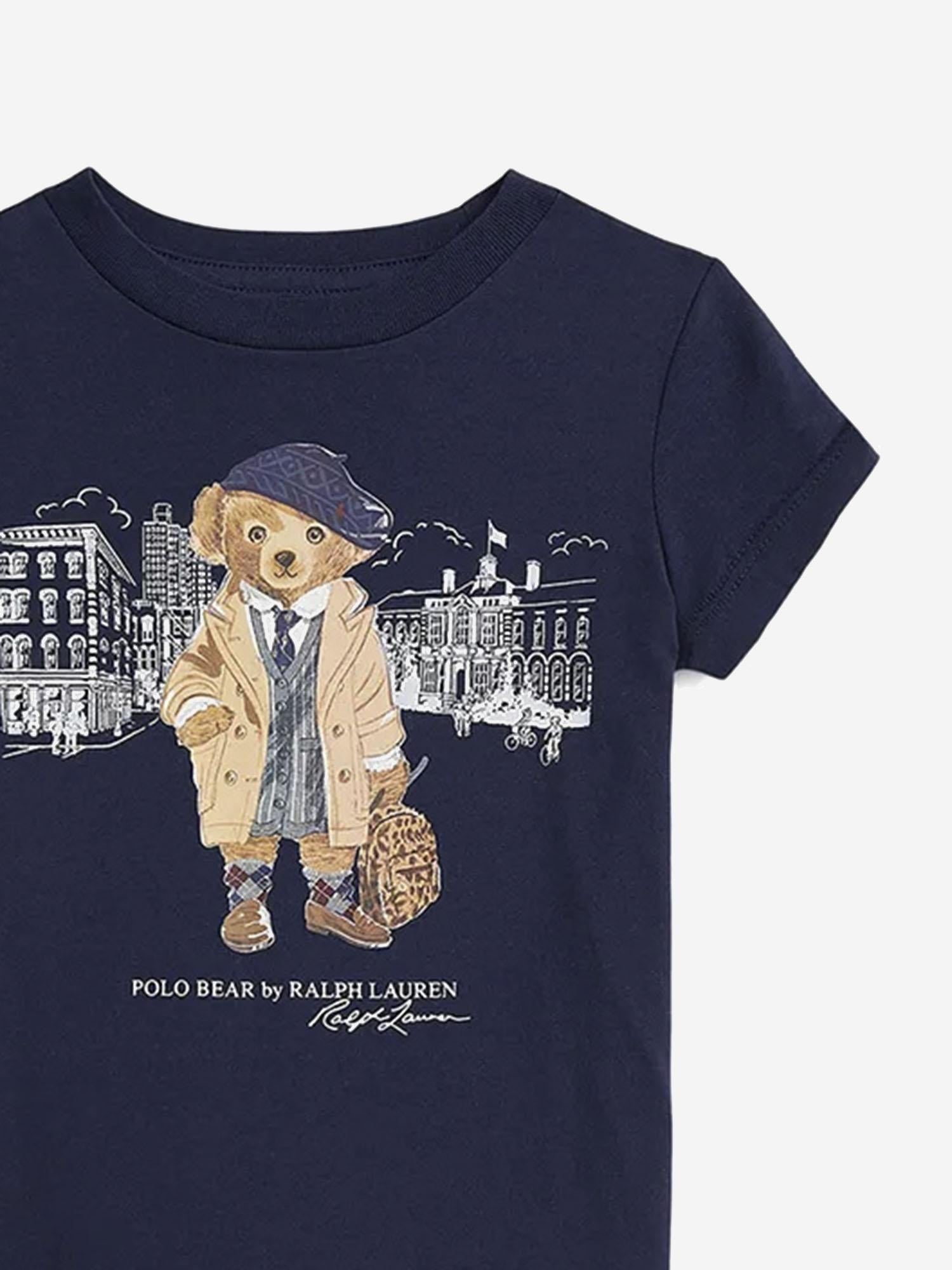 T-shirt in cotone con stampa 312979033 001 POLO RALPH LAUREN KIDS