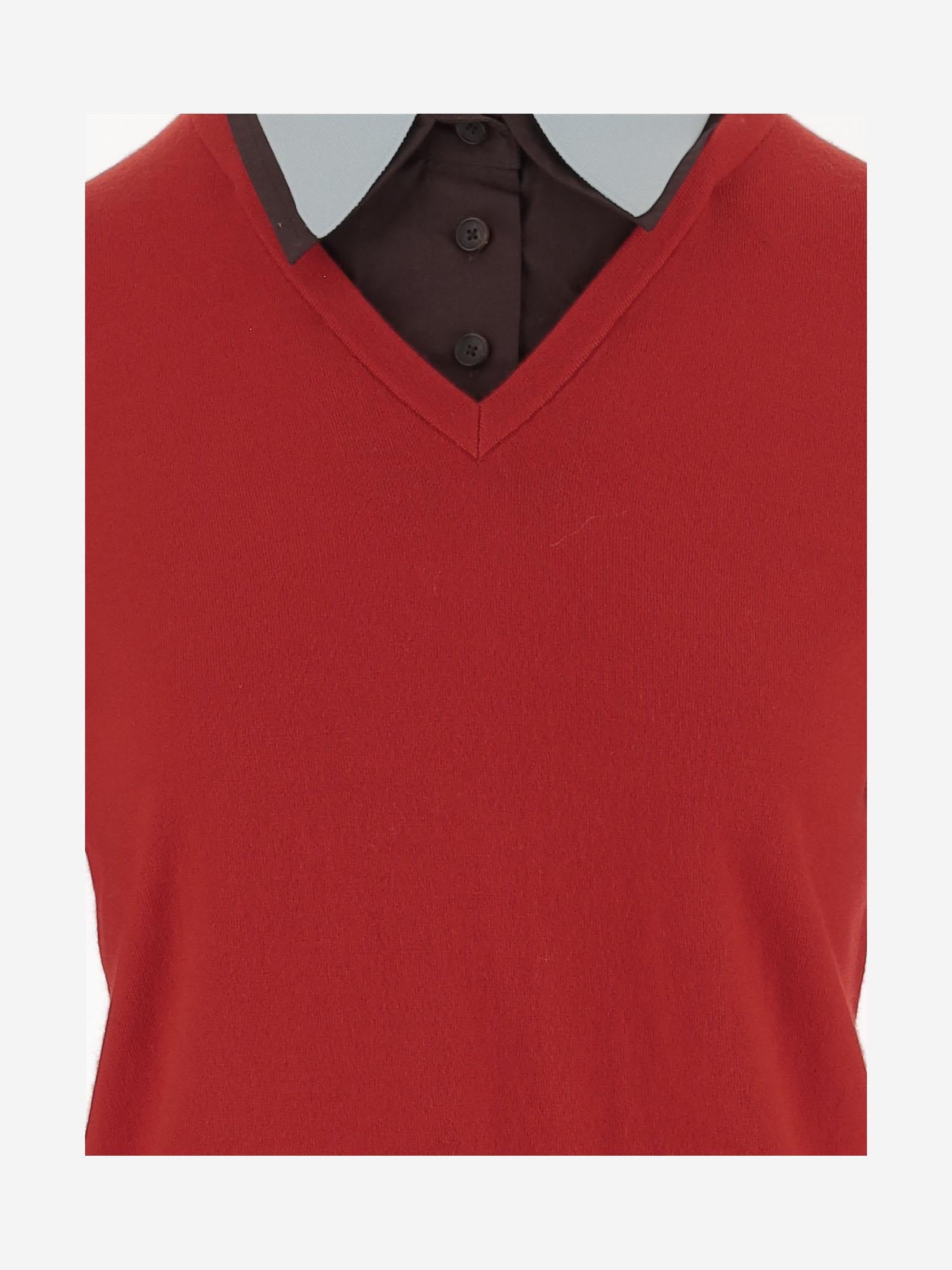 mAGLIA in misto lana CON COLLO RIMOVIBILE 171870 679 TORY BURCH