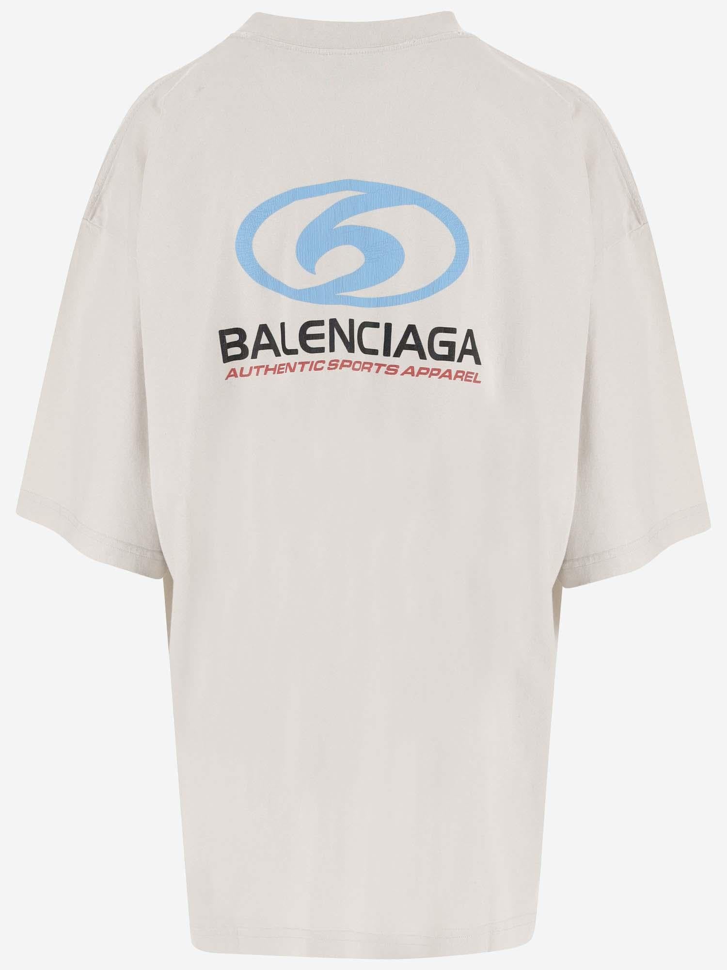 T-SHIRT IN COTONE CON LOGO 764235 TPVU69265 BALENCIAGA