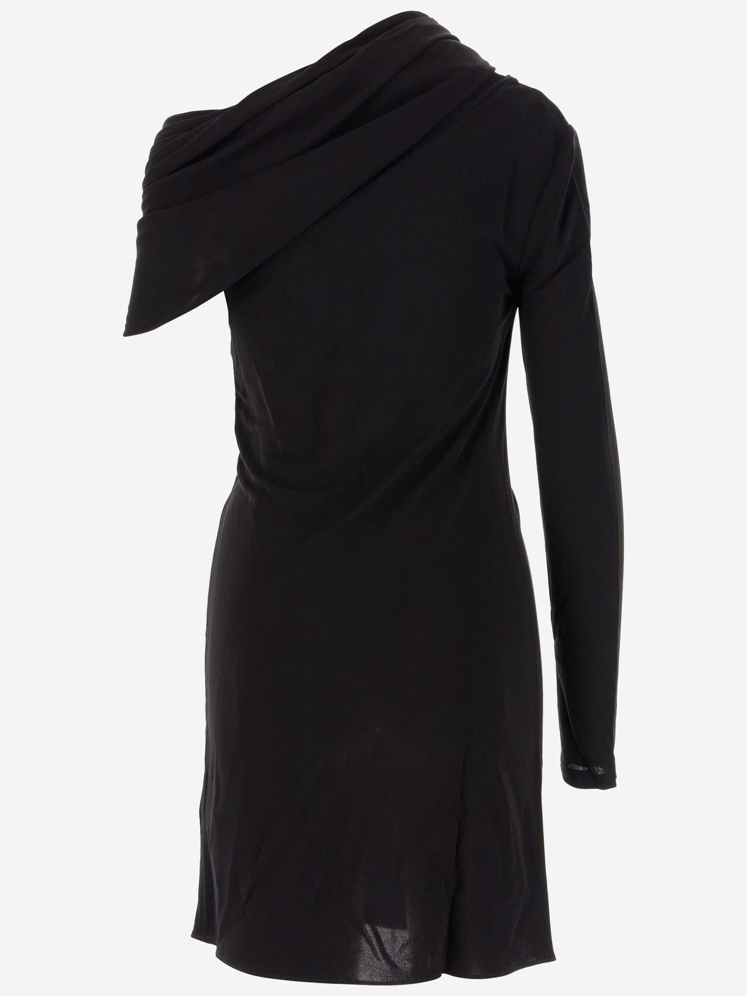 ABITO ASIMMETRICO IN VISCOSA 753164 Y7F931000 SAINT LAURENT