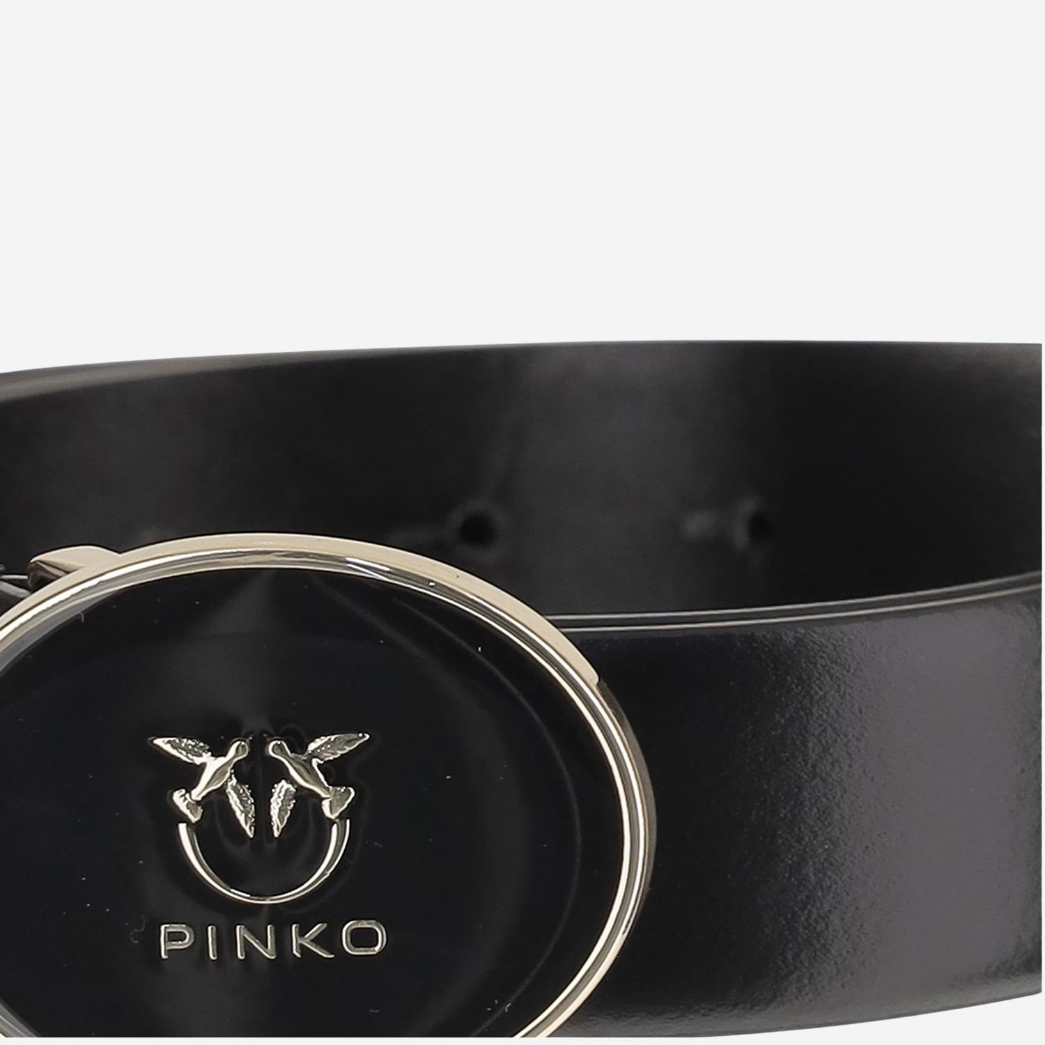 CINTURA IN PELLE CON LOGO 105478 A2QLZ99L PINKO