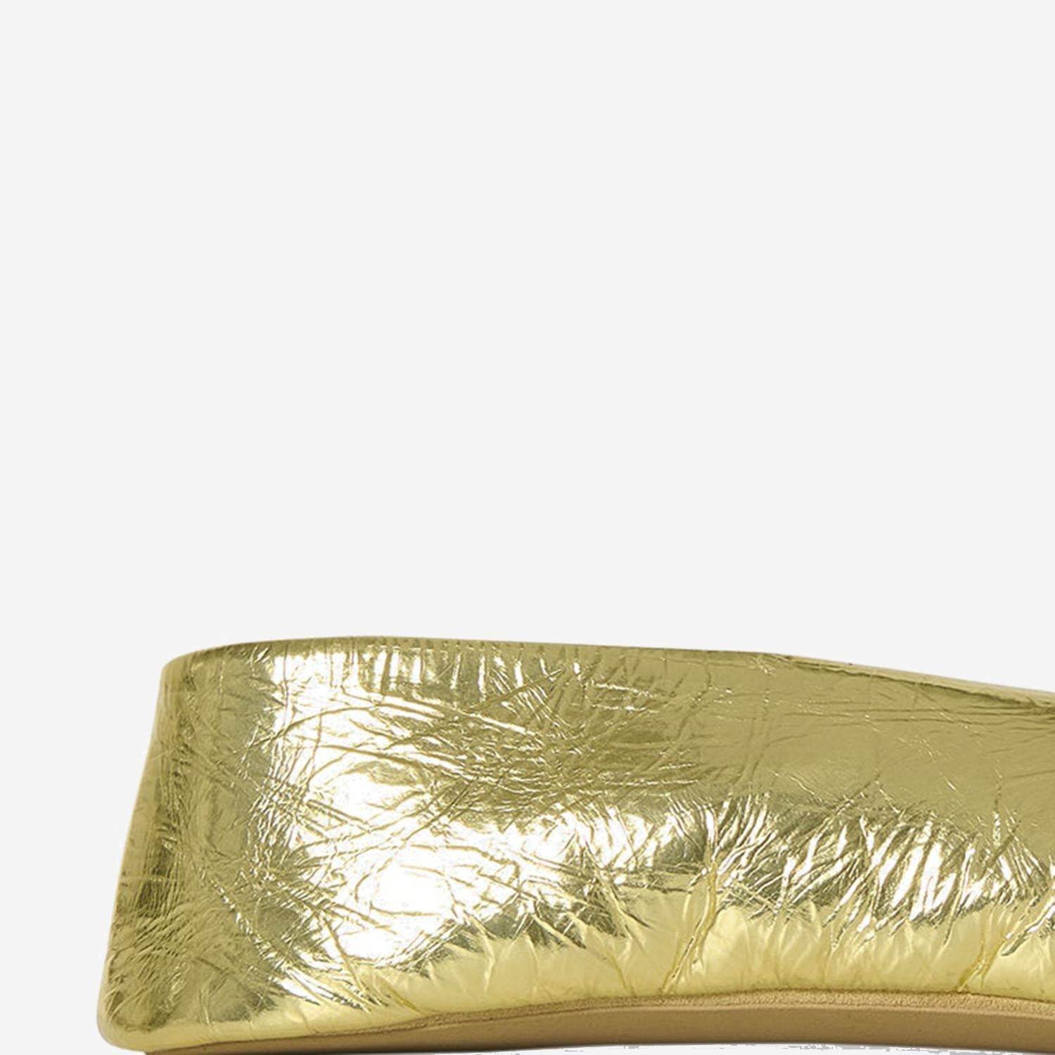 BALLERINE STELLA IN PELLE F1638M39 GOLD THE ROW