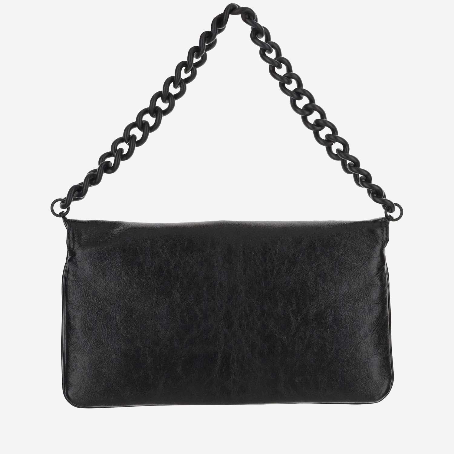 BORSA FLAP BB SOFT MEDIA IN PELLE 748596 2AA261000 BALENCIAGA 