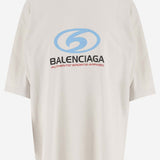 T-SHIRT IN COTONE CON LOGO 764235 TPVU69265 BALENCIAGA 