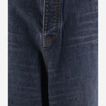 JEANS A GAMBA LARGA IN DENIM E SETA 773763 TOW584673 BALENCIAGA 