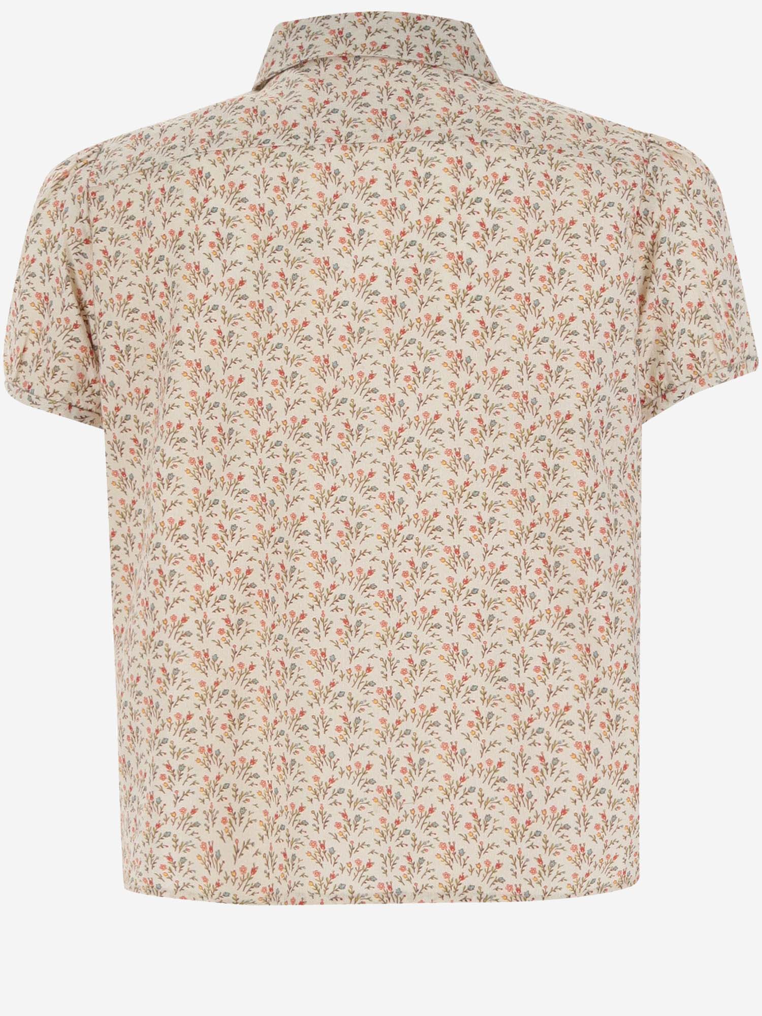 CAMICIA IN COTONE CON MOTIVO FLOREALE S04GSHW00004 560A BONPOINT KIDS 