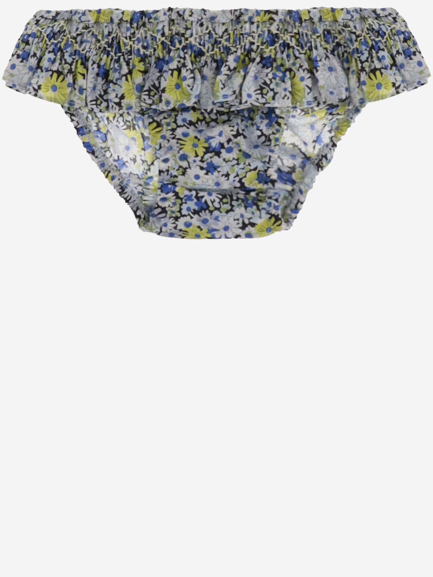 SLIP DA BAGNO IN COTONE CON MOTIVO FLOREALE S04XSSW00001 515 BONPOINT KIDS 