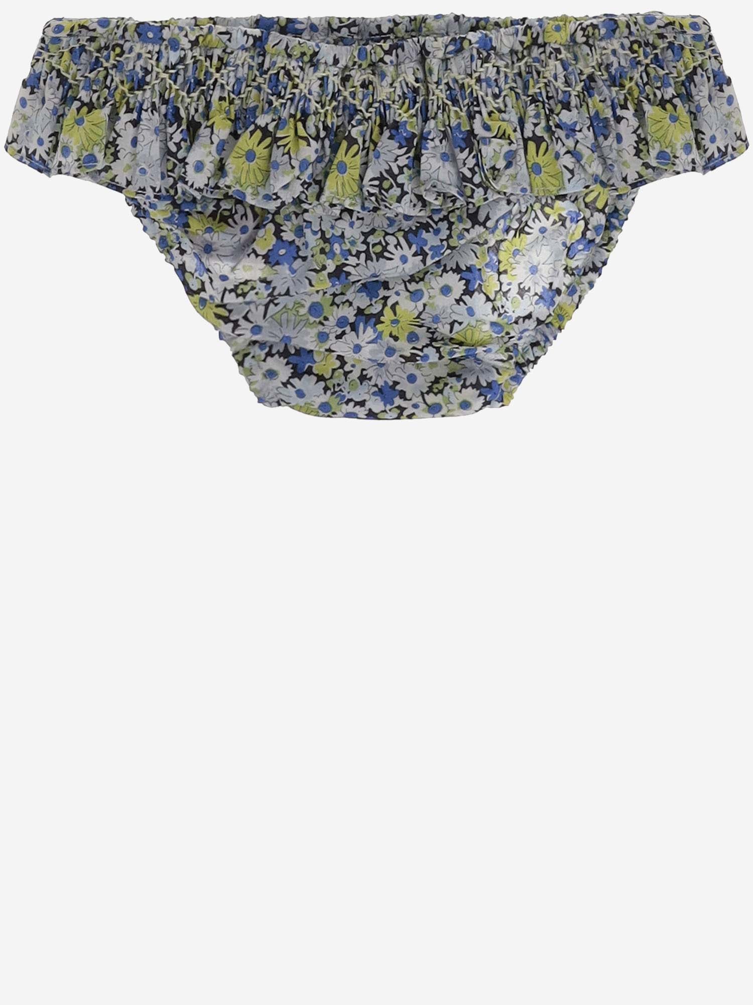 SLIP DA BAGNO IN COTONE CON MOTIVO FLOREALE S04XSSW00001 515 BONPOINT KIDS 