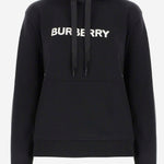 FELPA IN COTONE CON LOGO 8054386 BLACK BURBERRY 