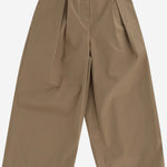 PANTALONI IN COTONE CON PIEGHE 8078341 ARCHIVEBEIGE BURBERRY KIDS 