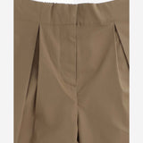 PANTALONI IN COTONE CON PIEGHE 8078341 ARCHIVEBEIGE BURBERRY KIDS 