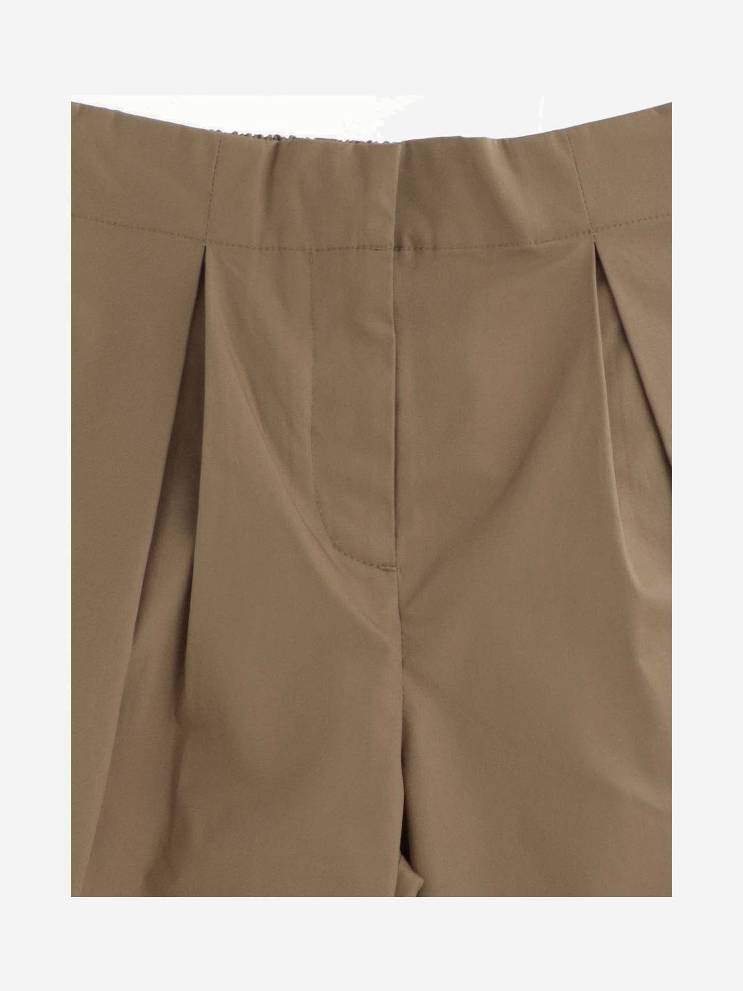 PANTALONI IN COTONE CON PIEGHE 8078341 ARCHIVEBEIGE BURBERRY KIDS 