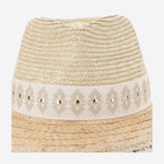 CAPPELLO IN MISTO PAGLIA E VISCOSA CON RICAMO 385981 170 FERRUCCIO VECCHI 