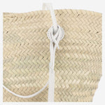 BORSA IN PAGLIA CON LOGO CAT61 BIANCO FILIPPO CATARZI 