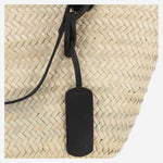 BORSA IN PAGLIA CON LOGO CAT61 NERO FILIPPO CATARZI 