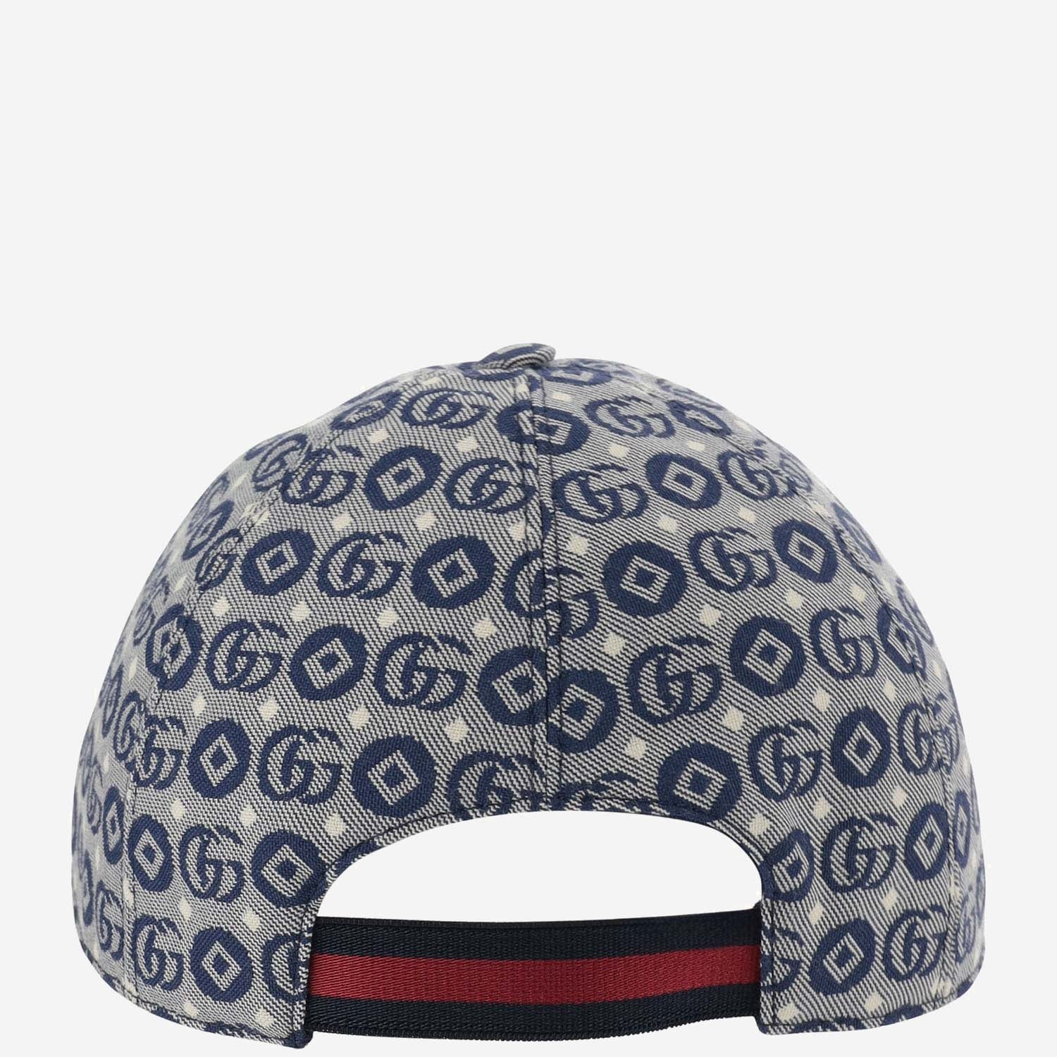 CAPPELLO IN TELA CON GG GEOMETRICO 481774 3HAQA4268 GUCCI KIDS 