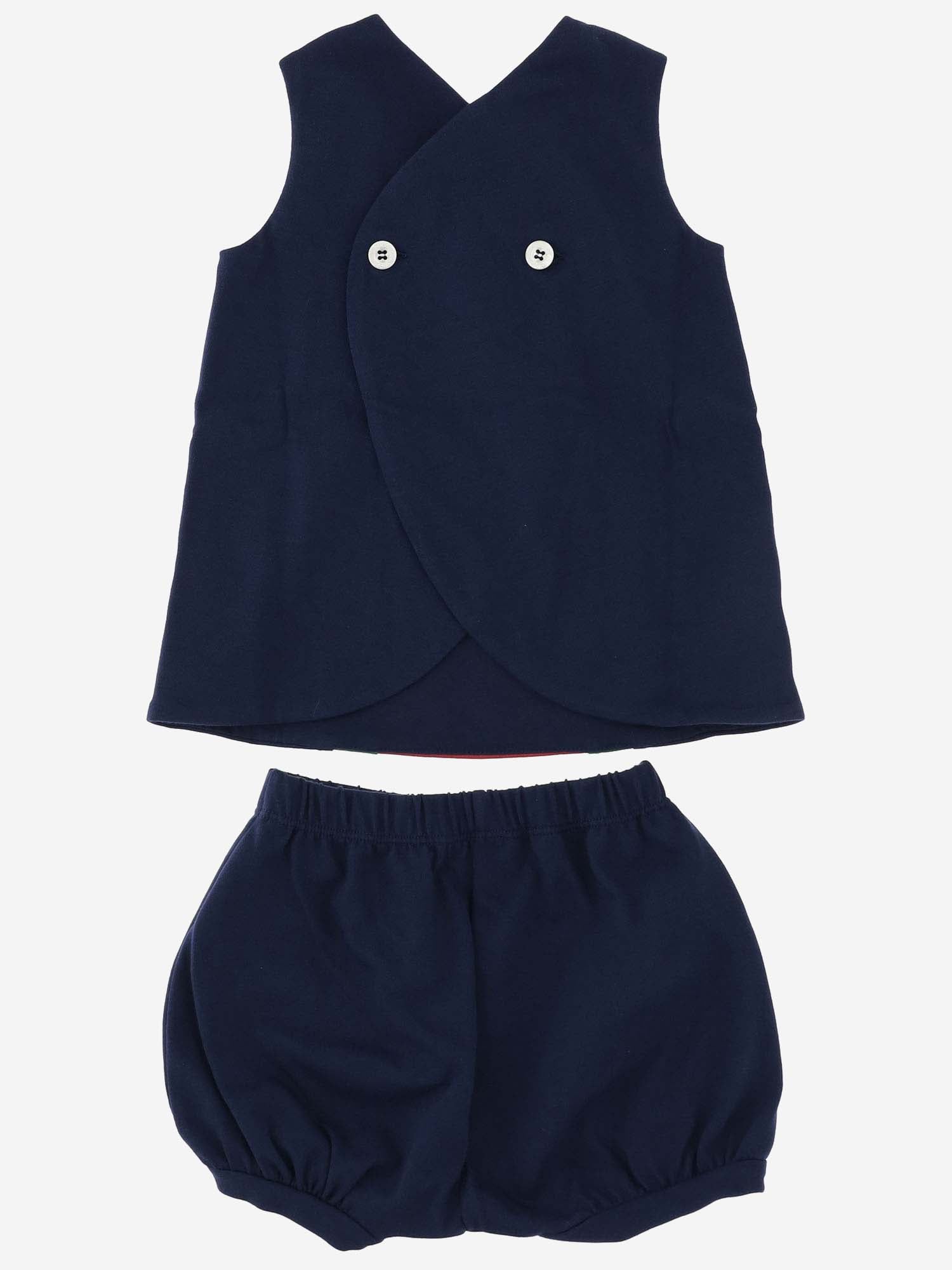 SET DA DUE PEZZI JERSEY IN COTONE 766602 XJF4Q4681 GUCCI KIDS 