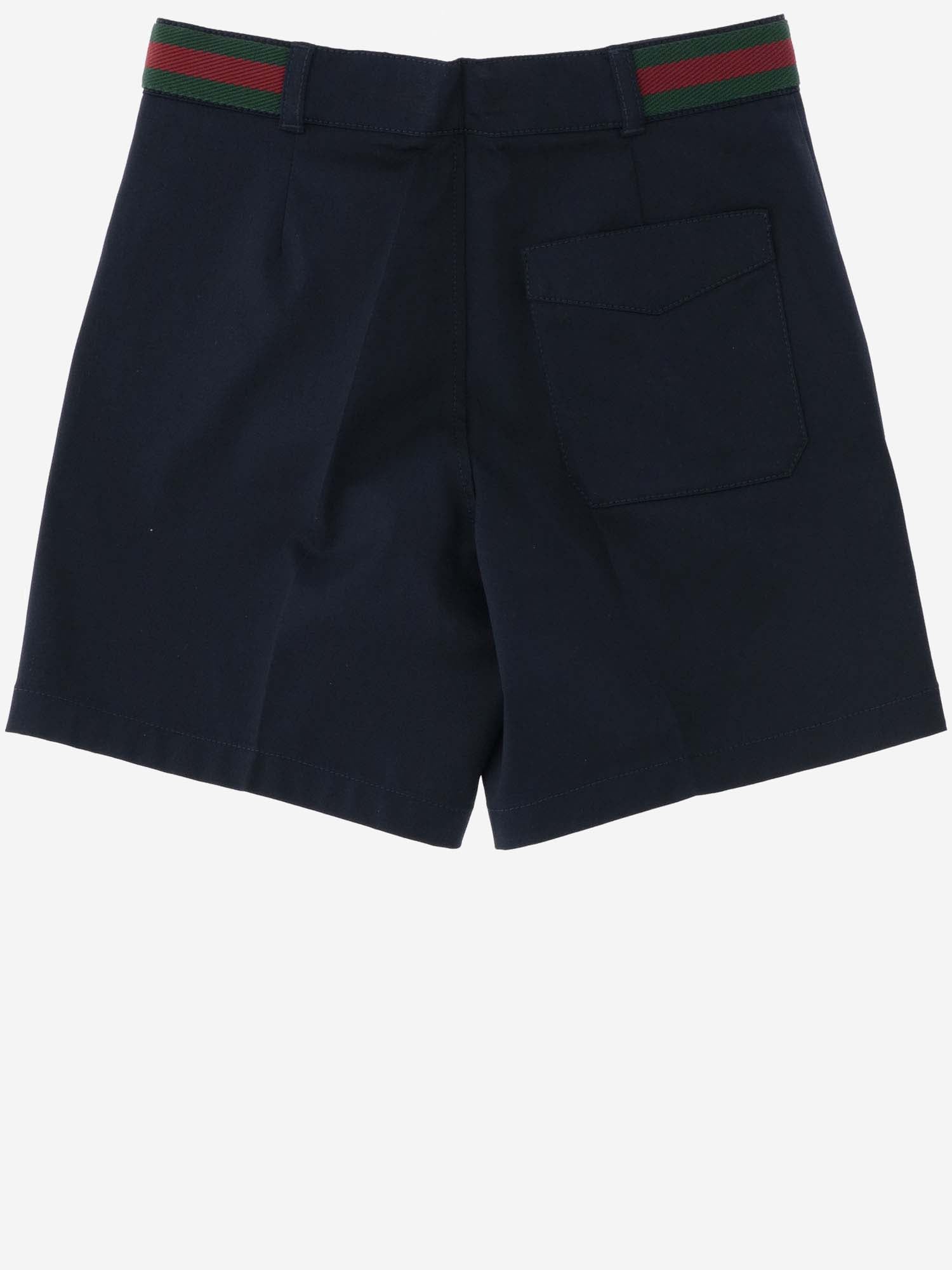 PANTALONI CORTI IN COTONE STRETCH 770549 XWA0I4080 GUCCI KIDS 