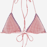 TOP BIKINI CON MOTIVO A QUADRETTI LEH0001 05440F MC2 SAINT BARTH 