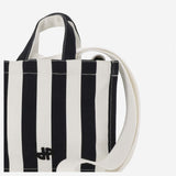 BORSA TOTE PICCOLA IN TELA DI COTONE CON MOTIVO A RIGHE AC0440174 5960 PATOU 