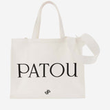 BORSA TOTE GRANDE IN TELA DI COTONE AC0450076 001W PATOU 