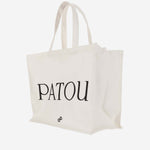 BORSA TOTE GRANDE IN TELA DI COTONE AC0450076 001W PATOU 