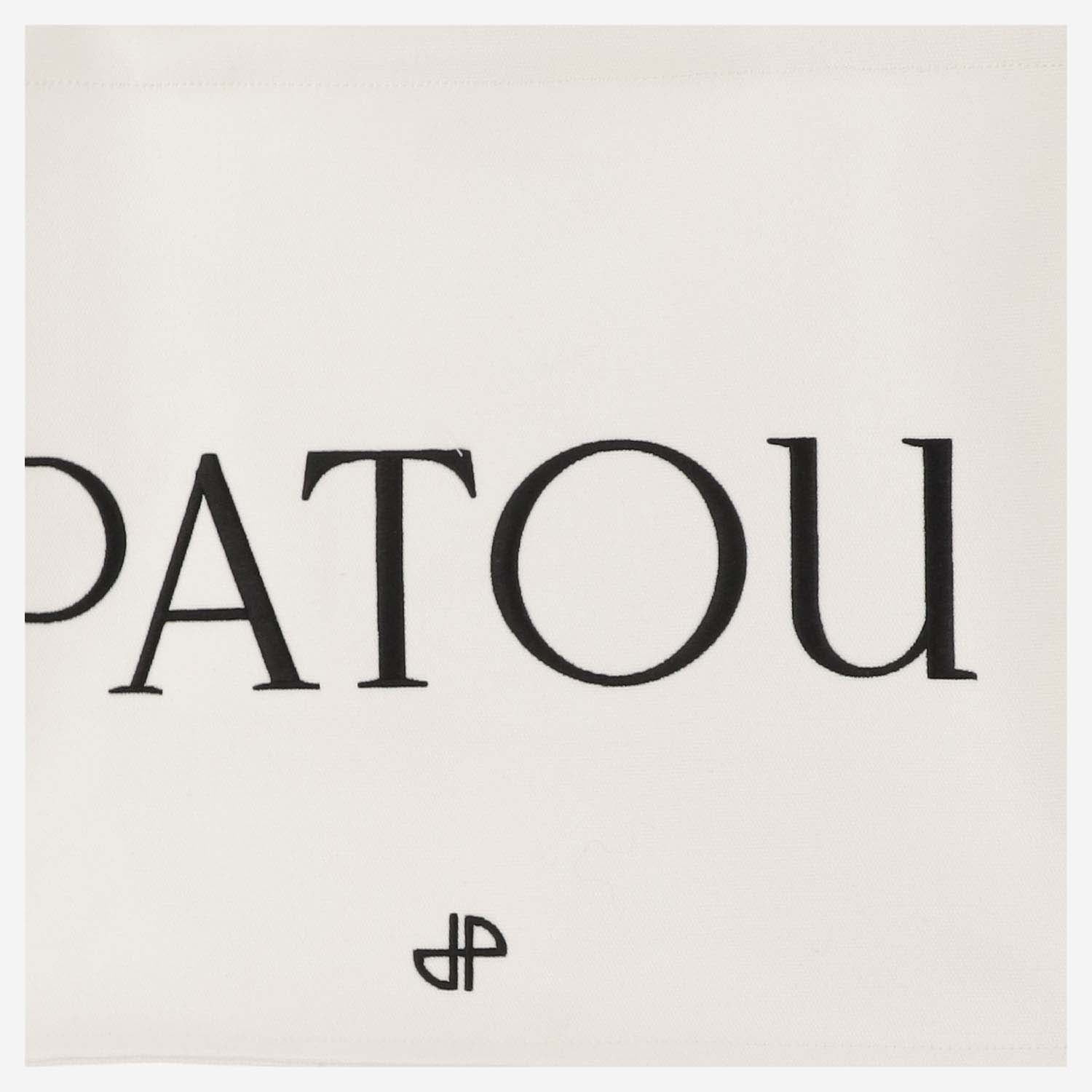 BORSA TOTE GRANDE IN TELA DI COTONE AC0450076 001W PATOU 