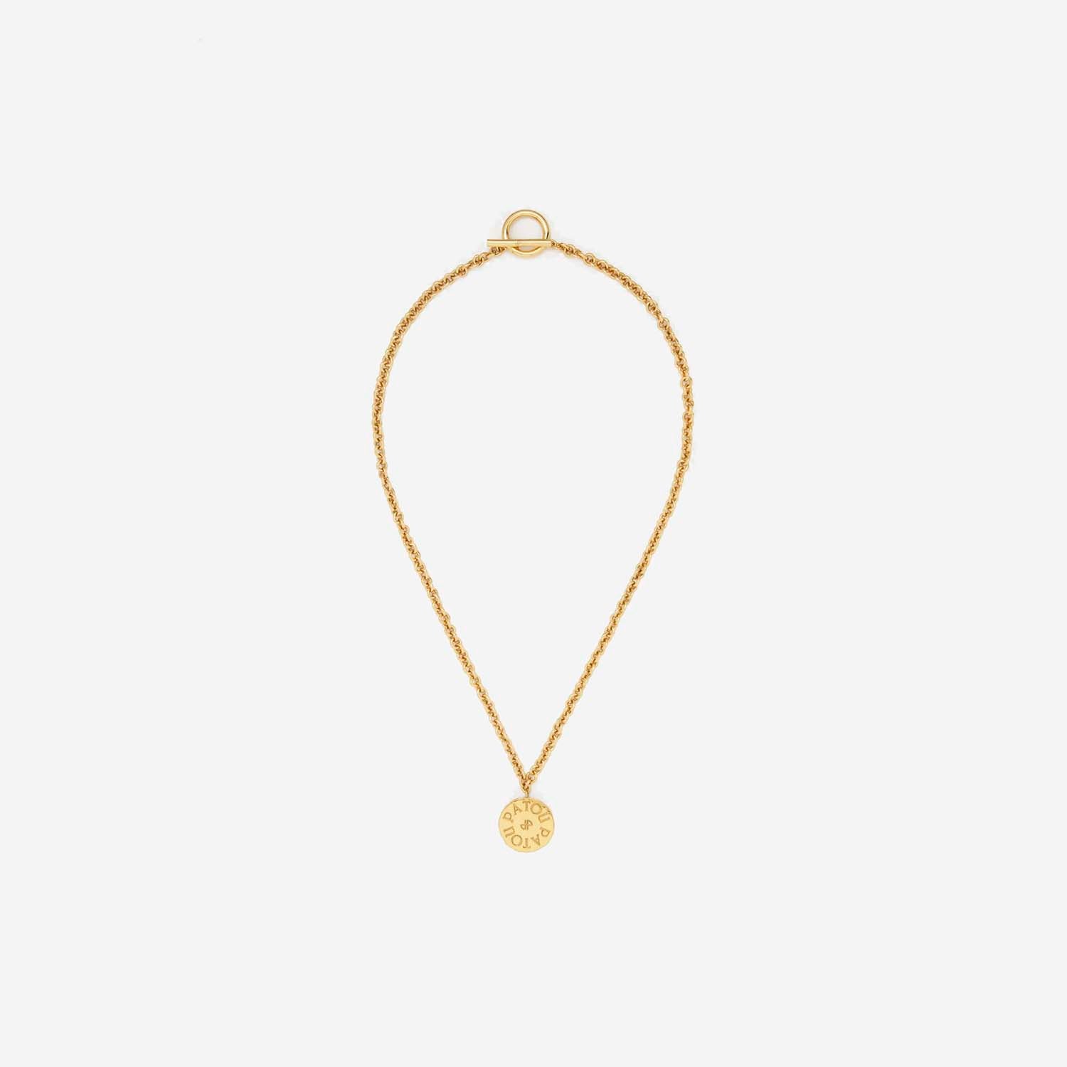COLLANA IN OTTONE CON CHARM LOGO JW0971002 299G PATOU 