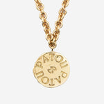 COLLANA IN OTTONE CON CHARM LOGO JW0971002 299G PATOU 