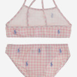 BIKINI IN NYLON STRETCH CON LOGO 312935066 002 POLO RALPH LAUREN KIDS 