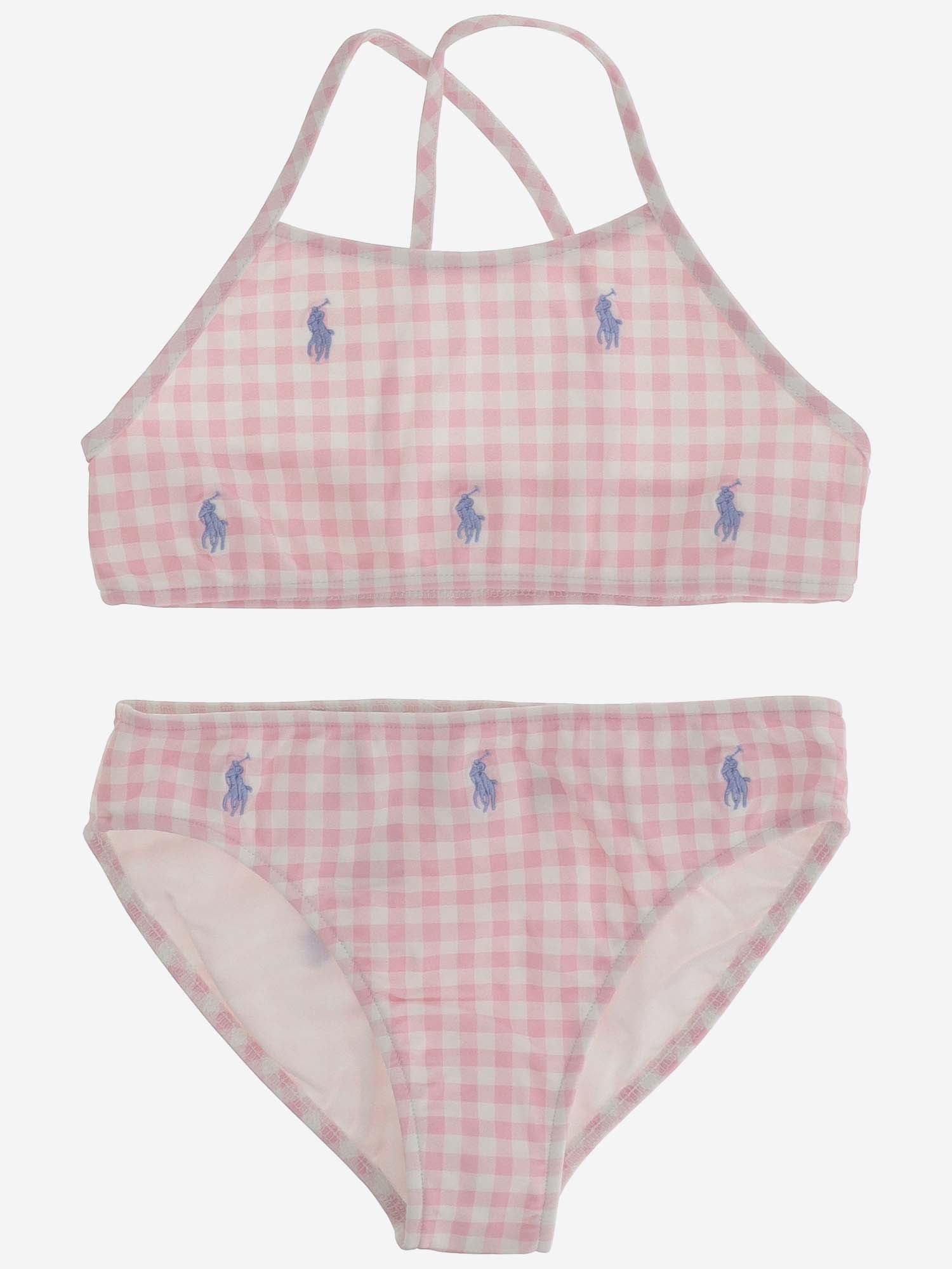 BIKINI IN NYLON STRETCH CON LOGO 313935066 002 POLO RALPH LAUREN KIDS 