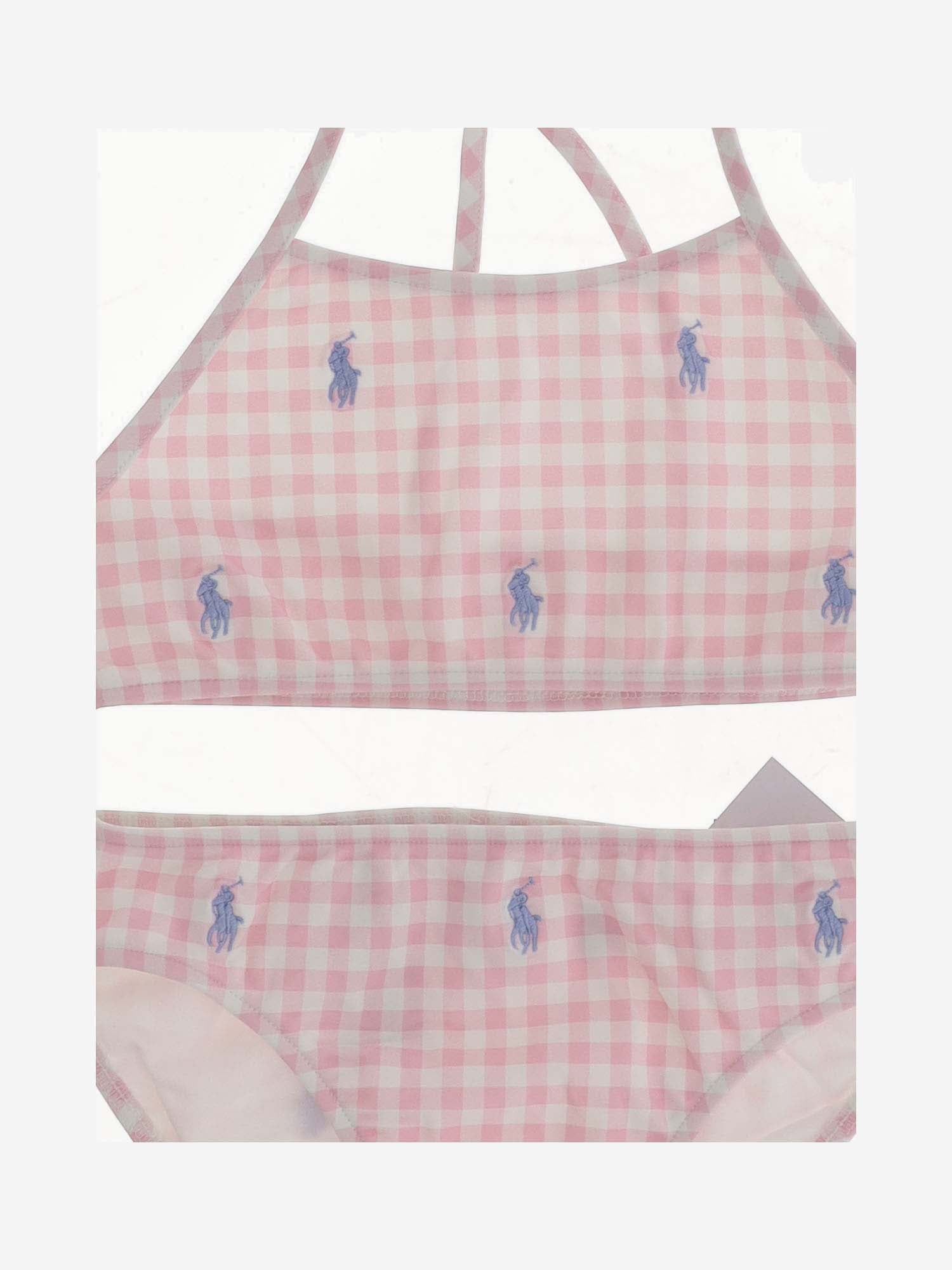 BIKINI IN NYLON STRETCH CON LOGO 313935066 002 POLO RALPH LAUREN KIDS 