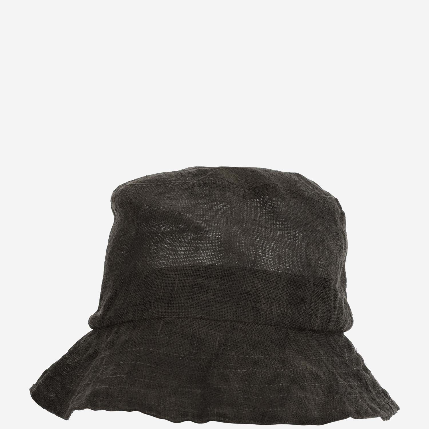 CAPPELLO BUCKET IN LINO CONTAS BLACK WASHED REINHARD PLANK 