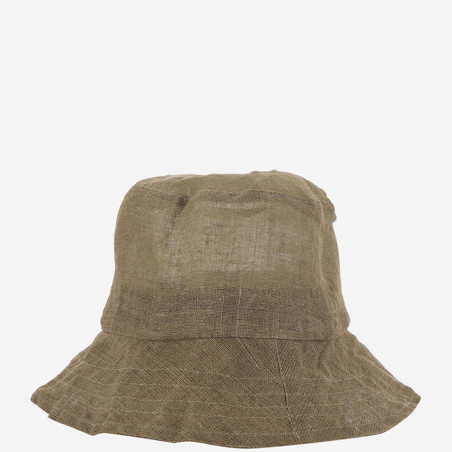 CAPPELLO BUCKET IN LINO CONTAS GREEN REINHARD PLANK 