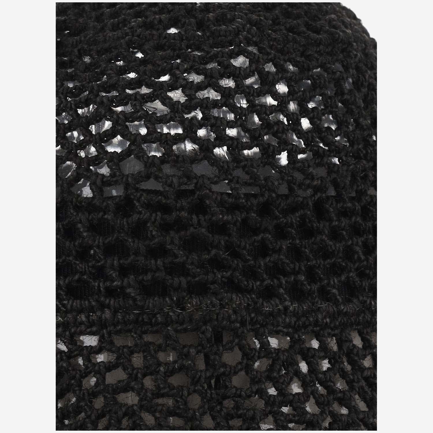 CAPPELLO BUCKET IN RETE CUFFIA BLACK REINHARD PLANK 