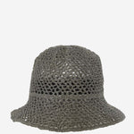 CAPPELLO BUCKET IN RETE CUFFIA GREEN PEARL REINHARD PLANK 