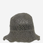 CAPPELLO BUCKET IN RETE CUFFIA GREEN PEARL REINHARD PLANK 